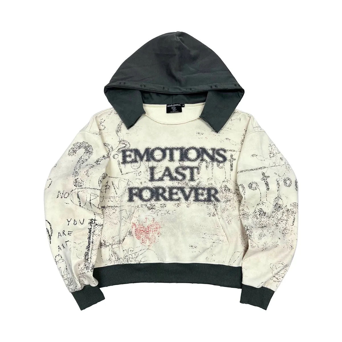 Mixed Emotion Black "Last Forever" Hoodie