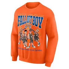 Fall Out Boy x New York Knicks Unisex So Much For (2our) Dust Pullover Sweatshirt - Orange