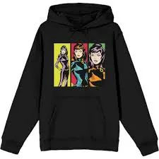 Black Widow Unisex Graphic Pullover Hoodie - Black