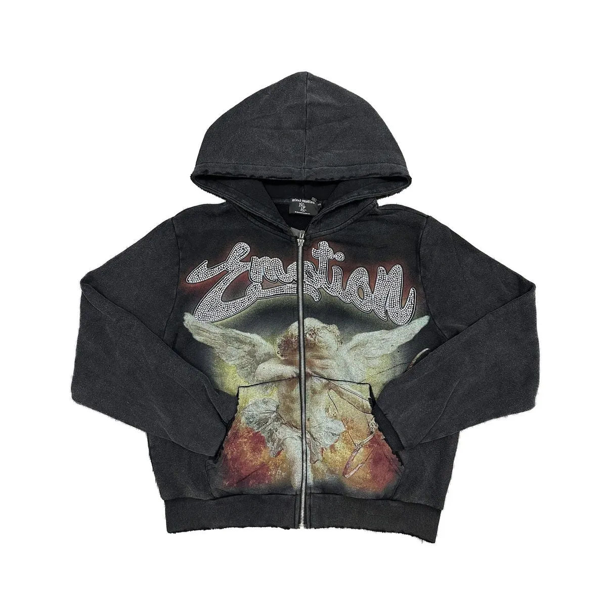 Mixed Emotion Black "Rhinestone" Hoodie