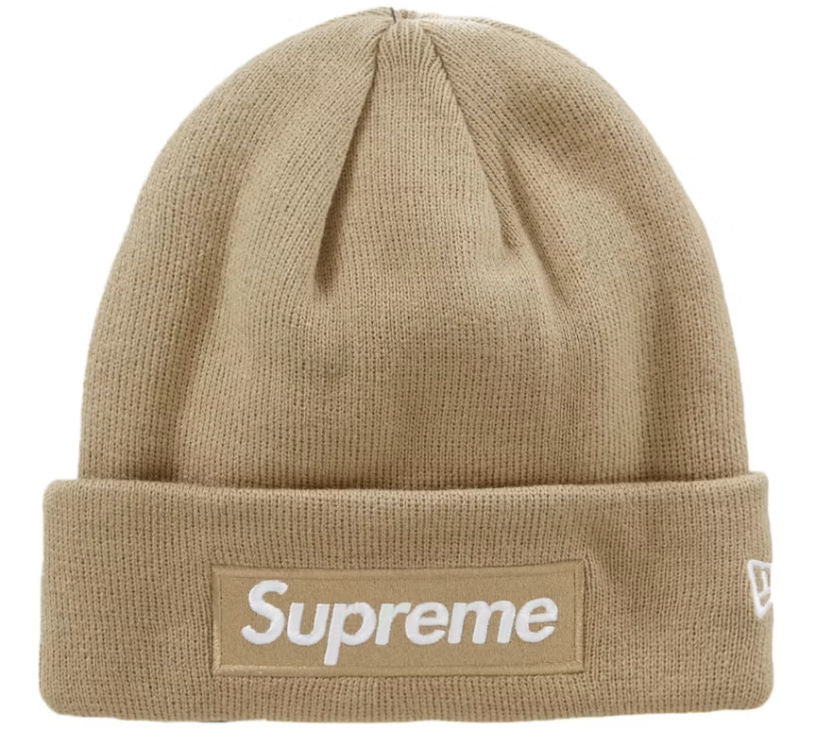 Supreme New Era Box Logo Beanie (FW23) Dark Sand – Eternal Soles