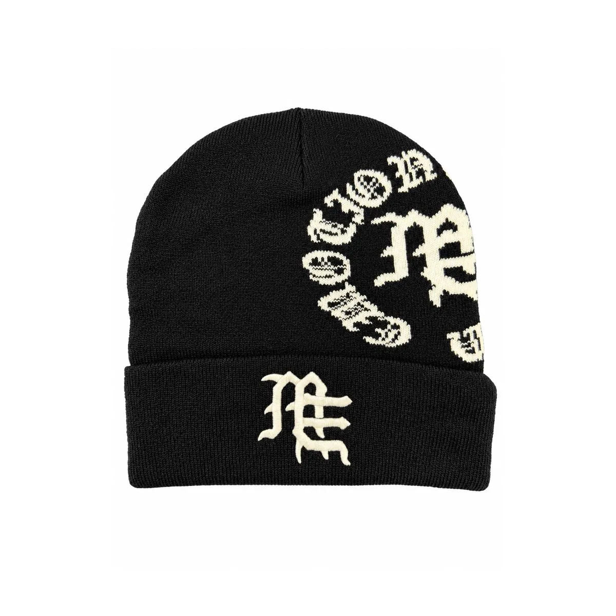 Mixed Emotion Black "Logo" Beanie