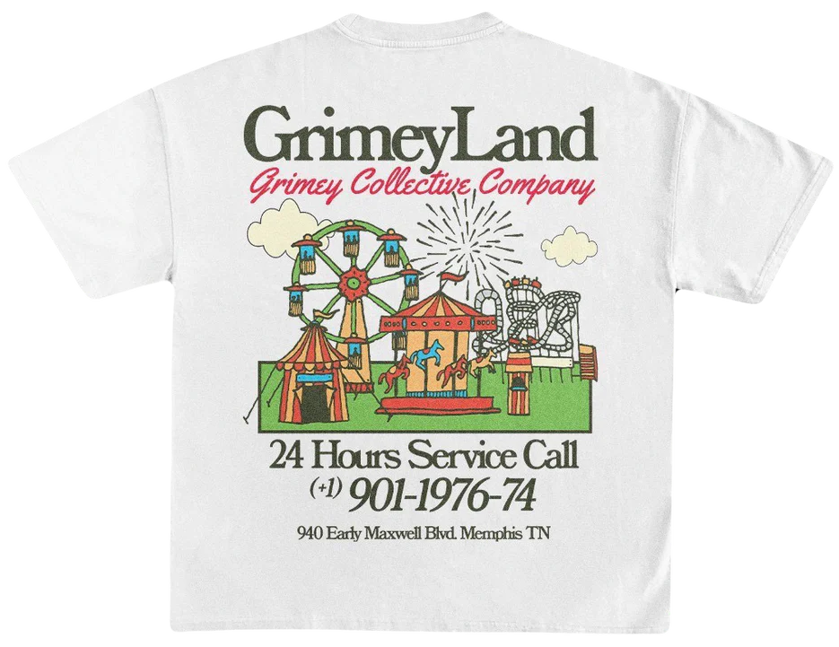 Grimey GrimeyLand Tee White