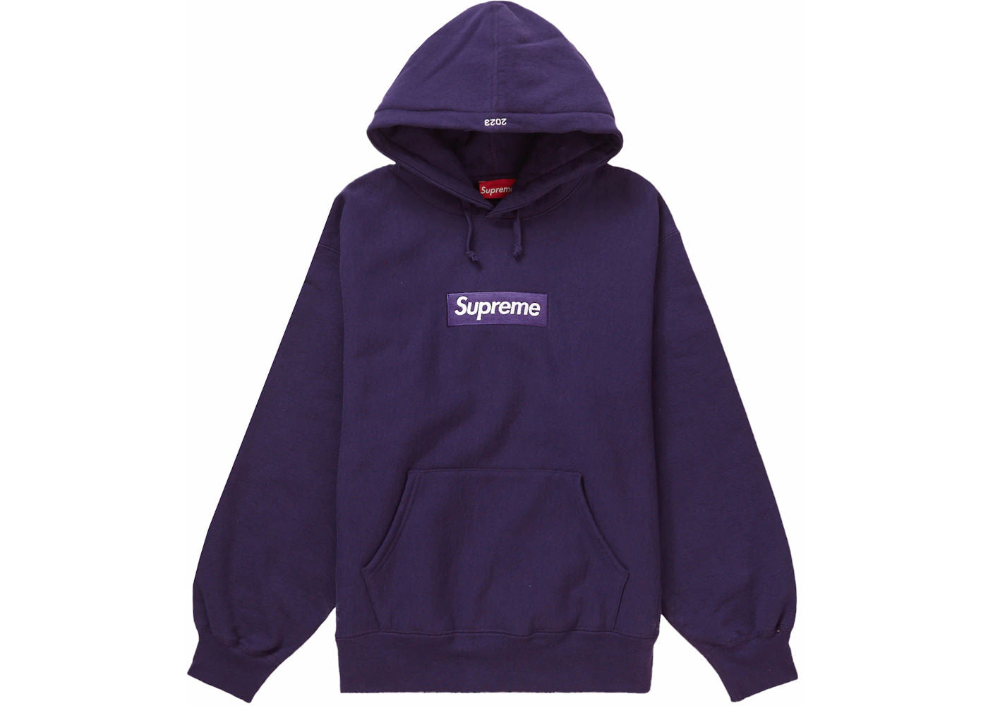 Supreme Box Logo Hooded Sweatshirt (FW23) Dark Purple - Pre-Owned