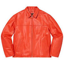 Supreme Yohji Yamamoto Leather Work Jacket Orange
