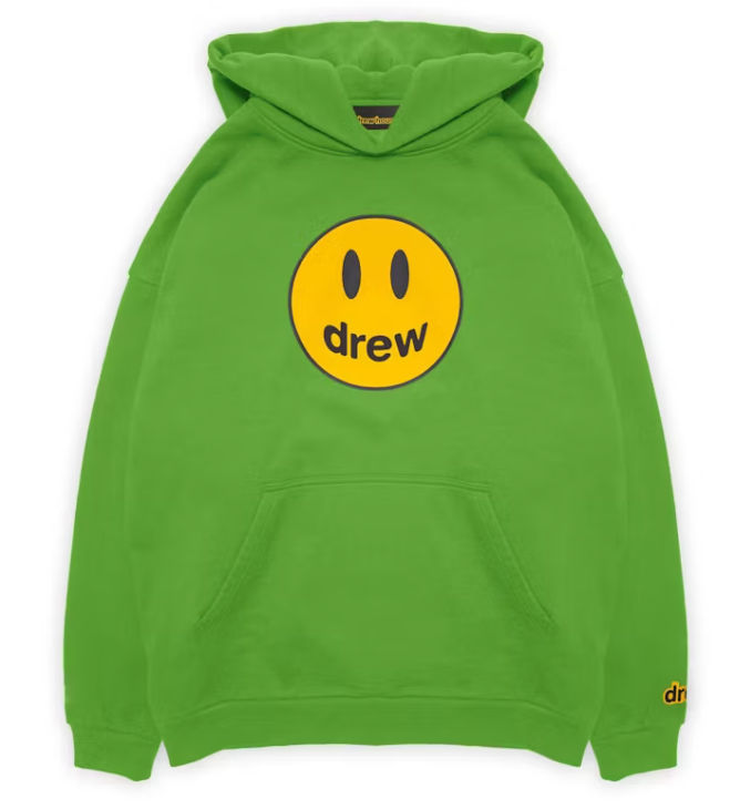 drew house mascot hoodie lime