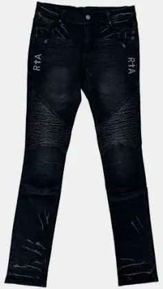 RTA Kieran Black Washed Jeans
