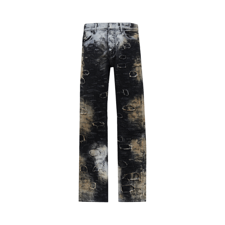 Givenchy Straight Fit 5 Pocket Trousers 'Black/Beige'
