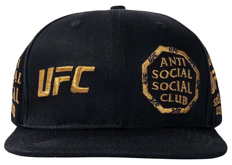 Anti Social Social Club x UFC Self-Titled Cap Black