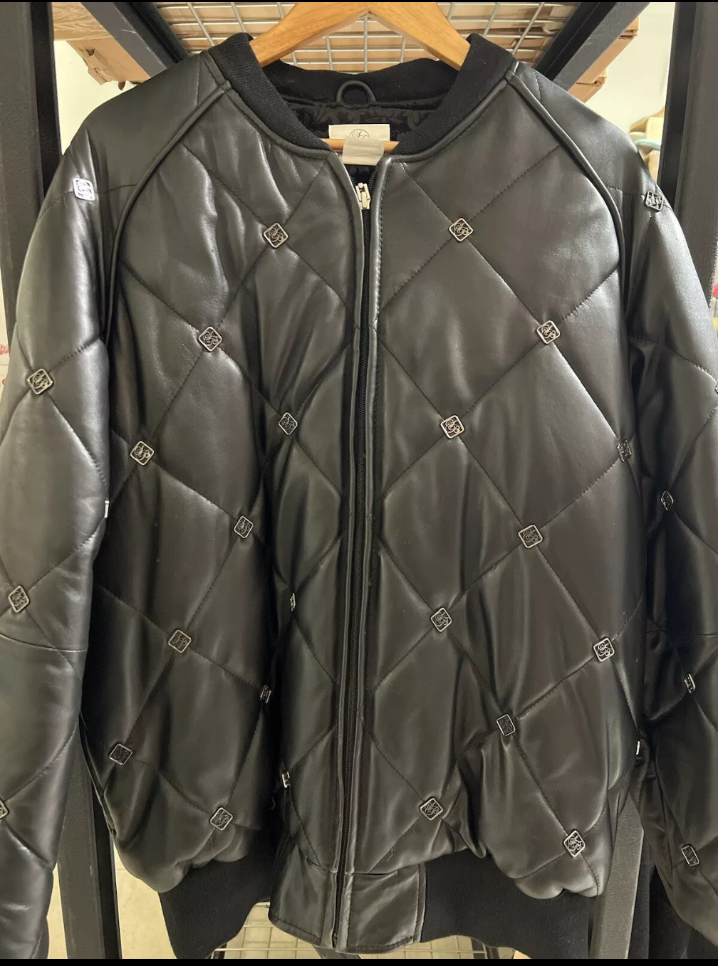 Nike SB 2007 Quilted Leather Bomber Jacket