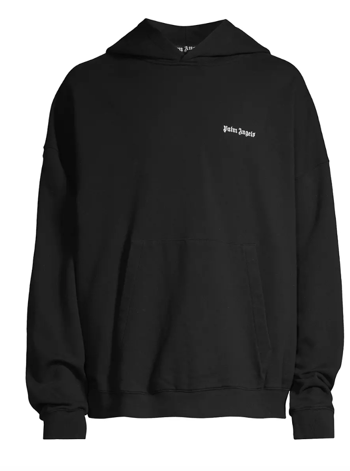 Palm Angels New Basic Pullover Hoodie Black