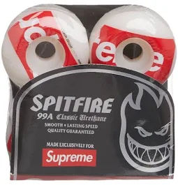 Supreme x Spitfire Shop Logo Wheels White