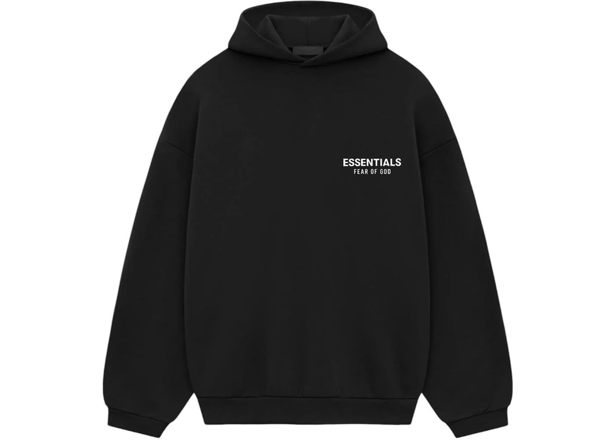 Fear of God Essentials Fleece Hoodie (SS25) Black