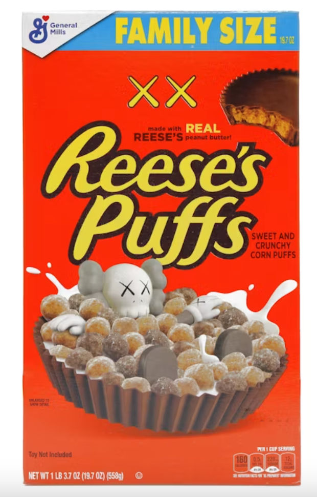 KAWS x Reese's Puffs Cereal Family Size (Not Fit For Human Consumption)