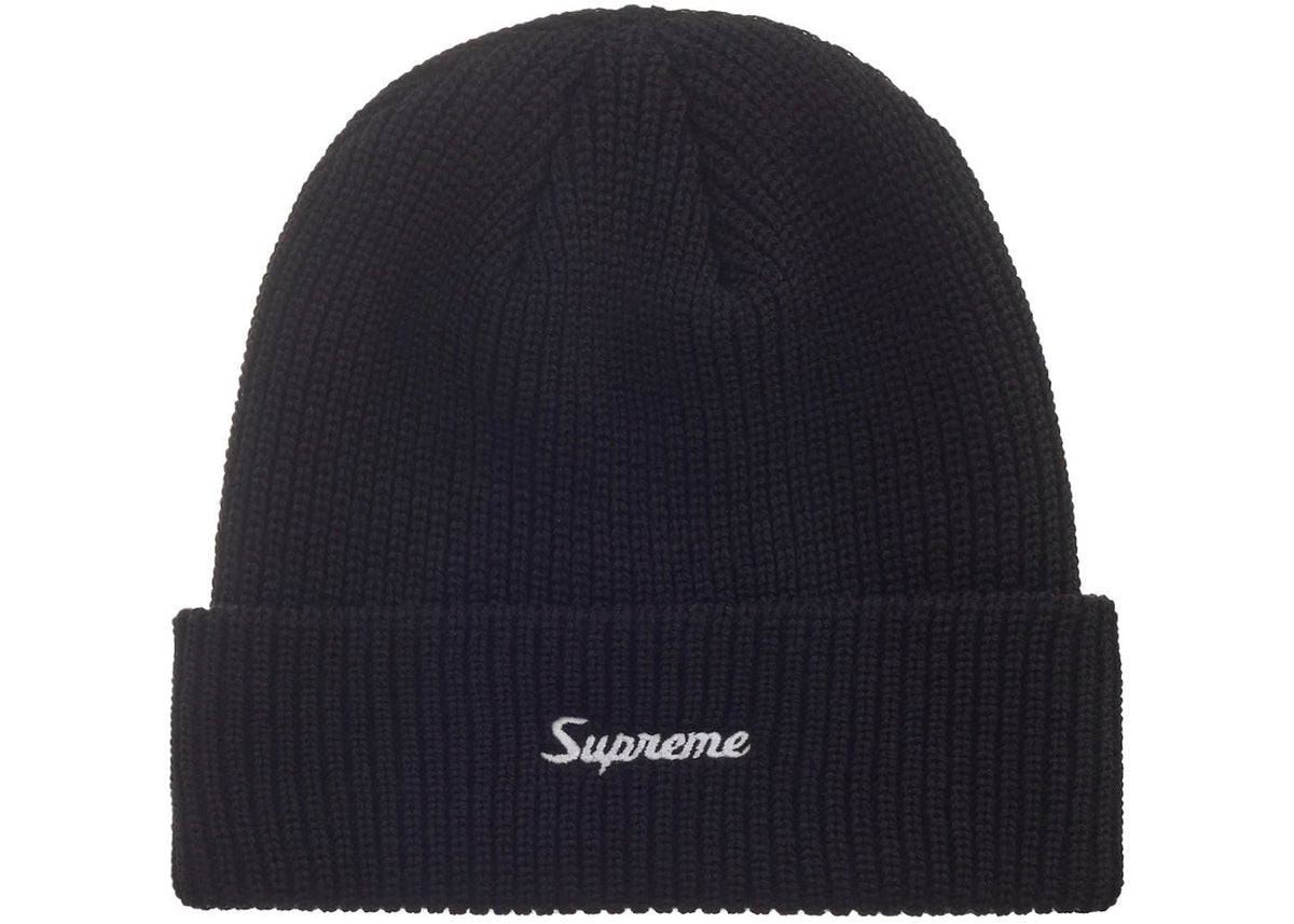 Supreme Loose Gauge Beanie (FW26) Reflective Black