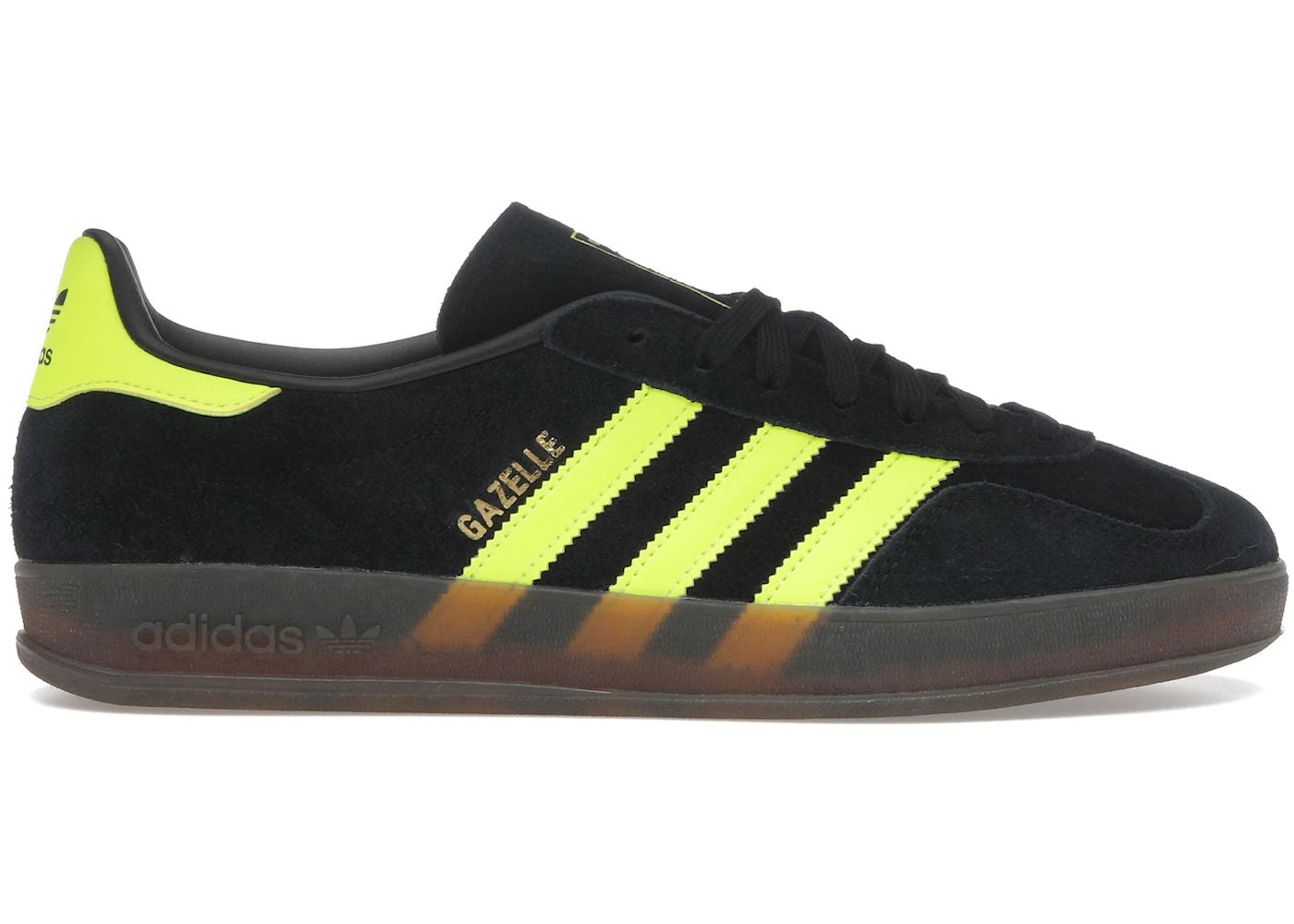 adidas Gazelle Indoor Core Black Solar Yellow Cloud White