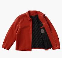 Supreme Yohji Yamamoto Leather Work Jacket Orange