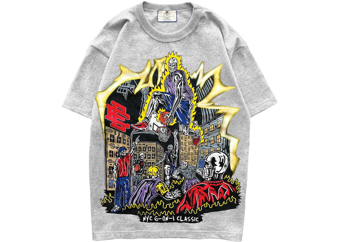 Eric Emanuel x Warren Lotas Jump Shot Tee Grey - Pre-Owned