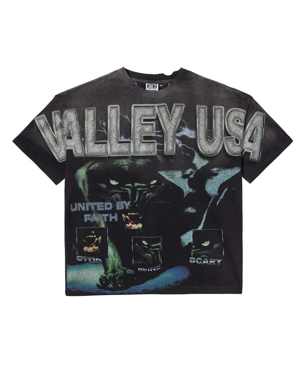 Vale Faith Bling Tee Black