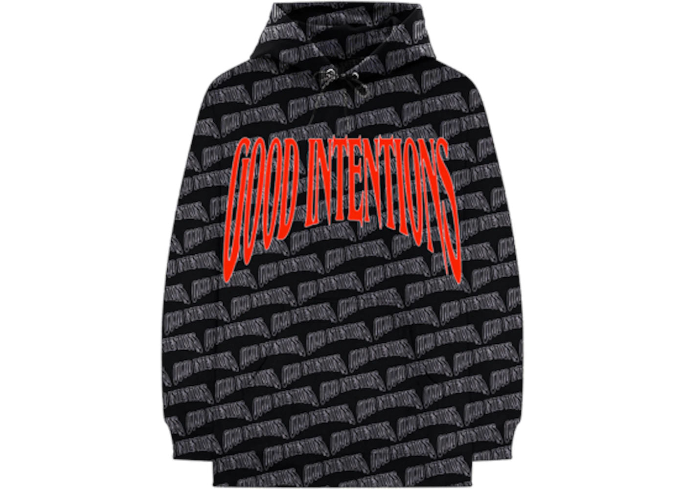 Nav x Vlone All Over Hoodie Black - Pre-Owned