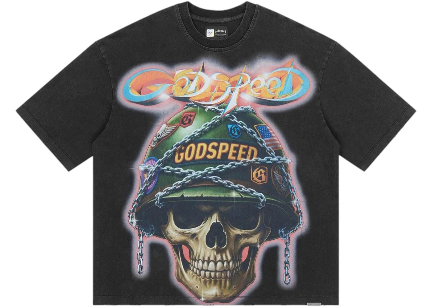 Godspeed Badges Of Honor T-shirt Black Wash