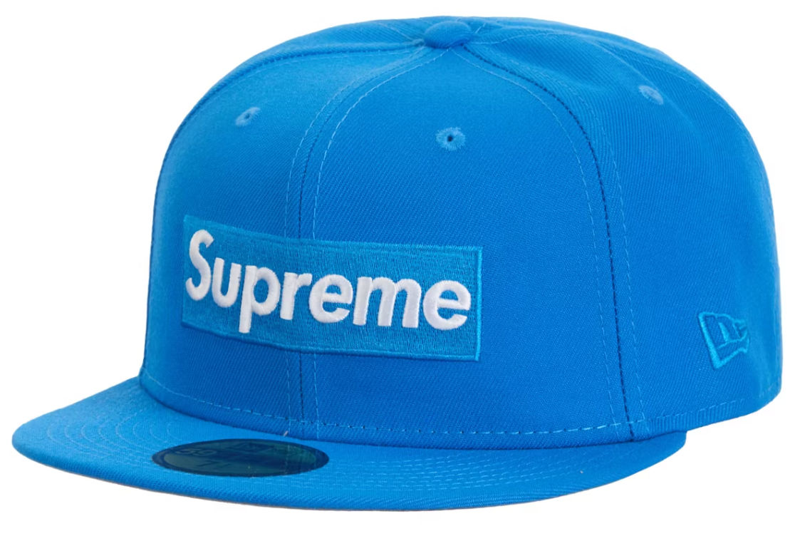 Supreme Sharpie Box Logo New Era Fitted Cap Blue
