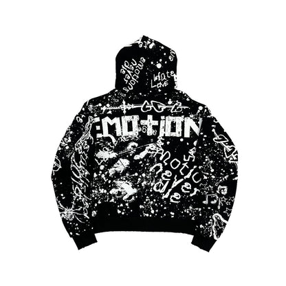 Mixed Emotion Black 'Graffiti' Hoodie