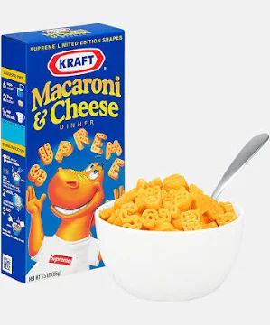 Supreme Kraft Macaroni & Cheese - One Box (Not Fit For Human Consumption)
