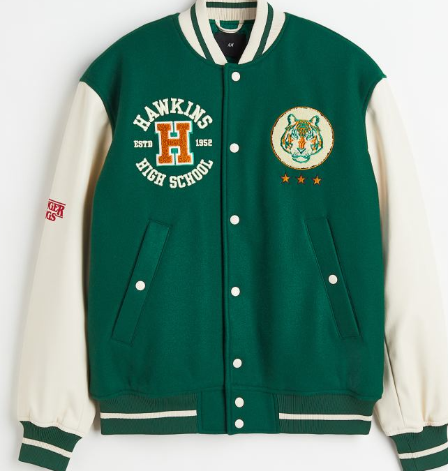 Stranger Things Wool-blend Baseball Jacket