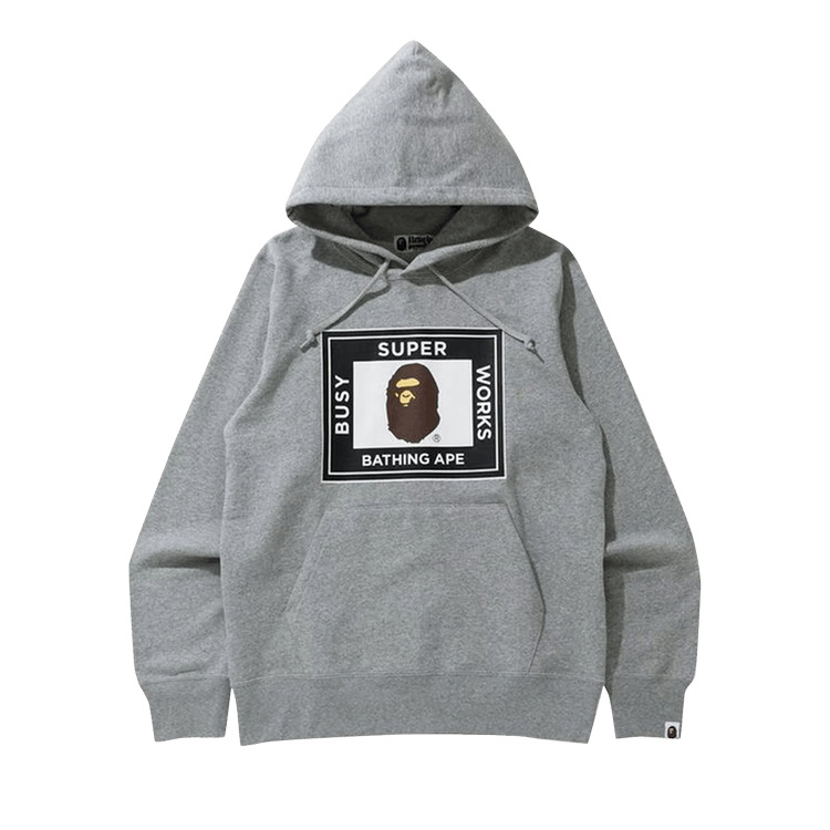 BAPE Super Busy Works Pullover Hoodie 'Grey'