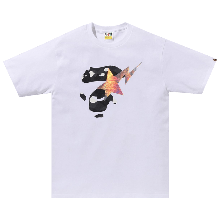 BAPE City Camo Ape Face Sta Tee 'White'