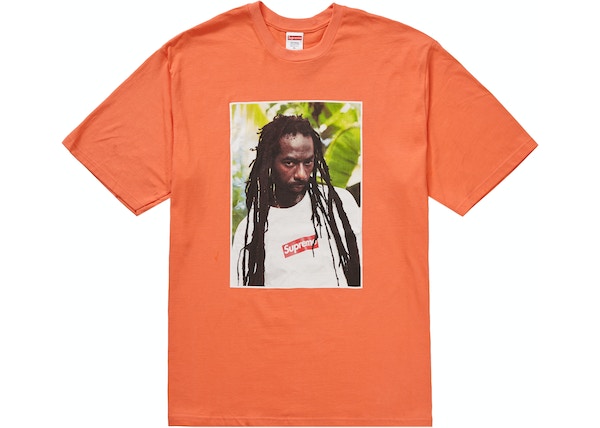 Supreme Buju Banton Tee Neon Orange