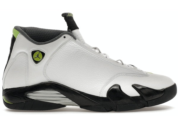 Jordan 14 Retro White Chartreuse