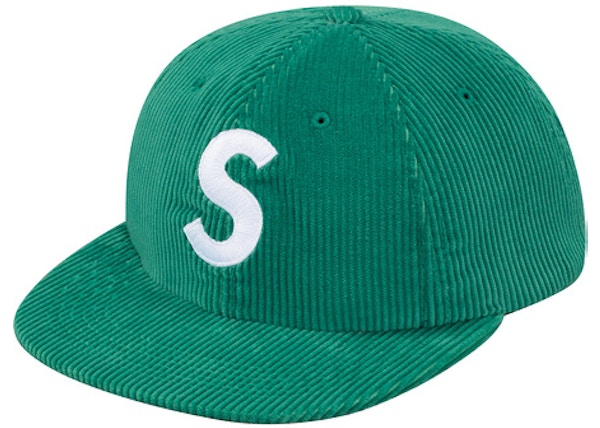 Supreme Corduroy S Logo 6 Panel Green