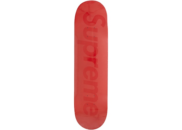 Supreme Tonal Box Logo Skateboard Deck Red