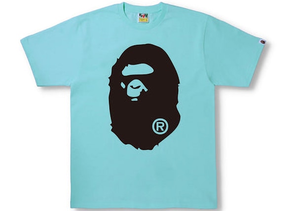 BAPE Bicolor Big Ape Head Tee (SS22) Sax