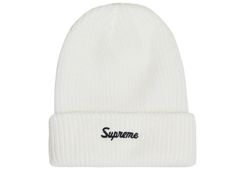 Supreme Loose Gauge Beanie White