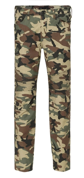 TRUE RELIGION SN Moto Skinny Camouflage Mid Rise Jeans