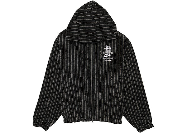 Nike x Stussy Striped Wool Jacket Black