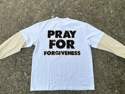 PVO Apparel Forgiveness L/S Tee White Cream