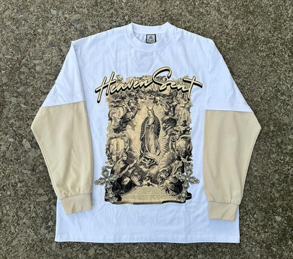 PVO Apparel Forgiveness L/S Tee White Cream